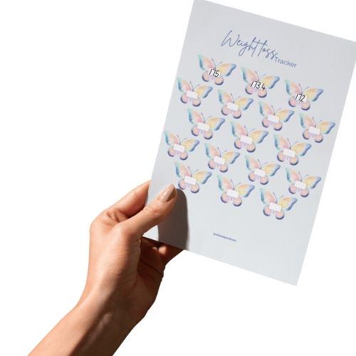 Printable Weight Loss Tracker: Fun Motivational Designs (Digital Download A4/A5/US Letter)