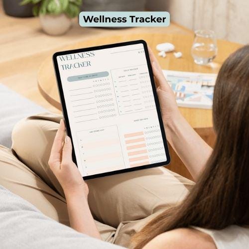 Wellness Tracker Bundle | Self-Care, Sleep, Vitamins & Period Tracker | Printable | Digital | 3 Sizes