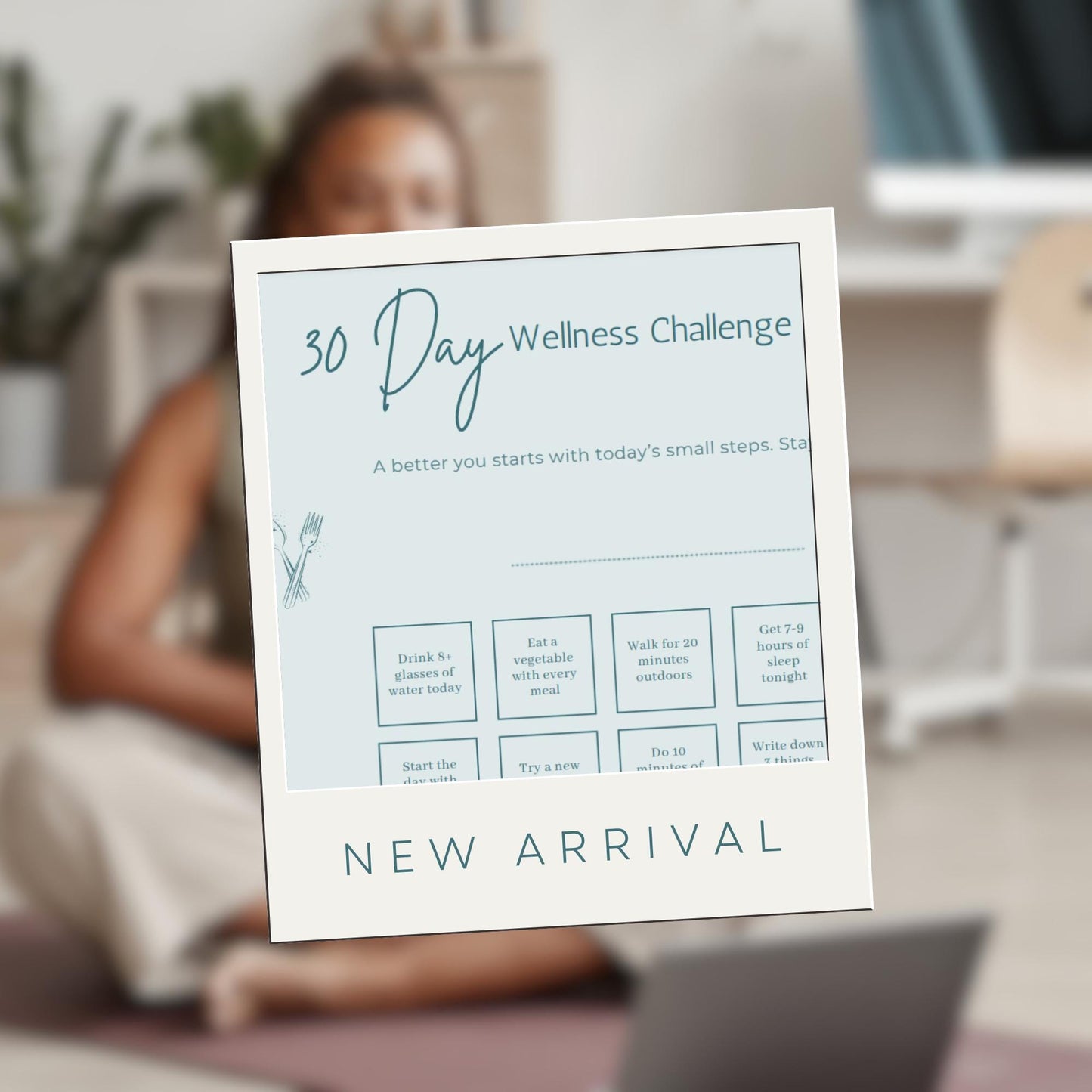30-Day Wellness Challenge: Self-Care Habit Tracker (Printable PDF)