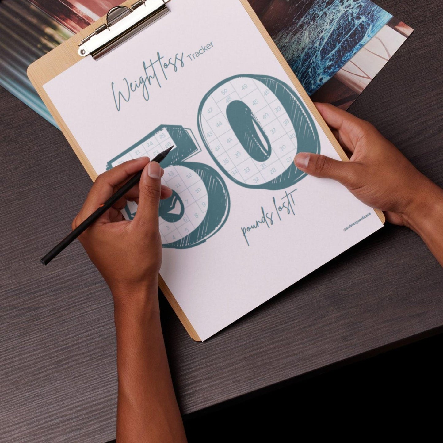 50 lb Weight Loss Tracker | Digital Download | Color-in Milestone Chart | Printable | Digital | Coloring