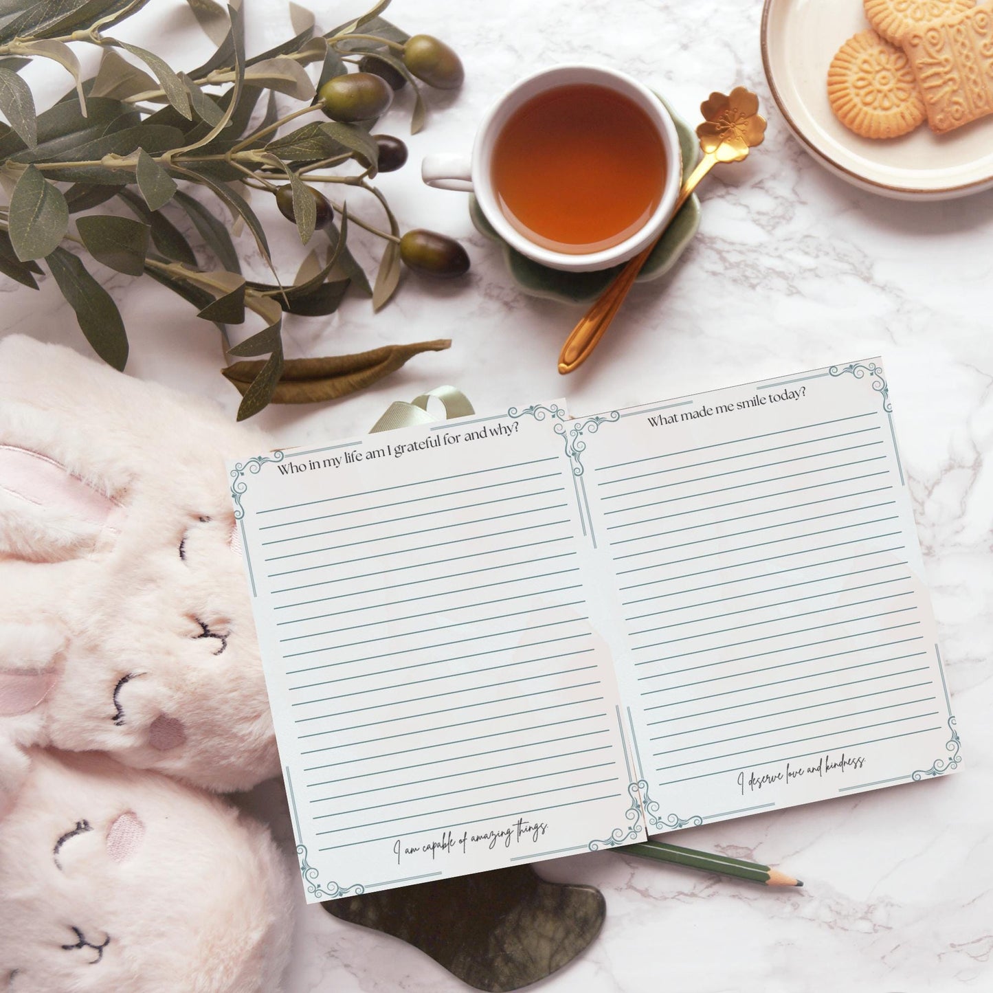90-Day Positive Affirmation Journal: Daily Gratitude & Mindfulness (Printable PDF)