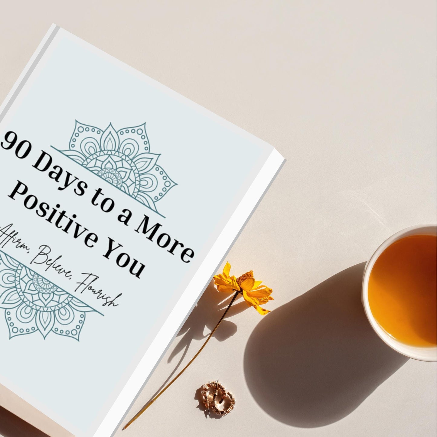 90-Day Positive Affirmation Journal: Daily Gratitude & Mindfulness (Printable PDF)