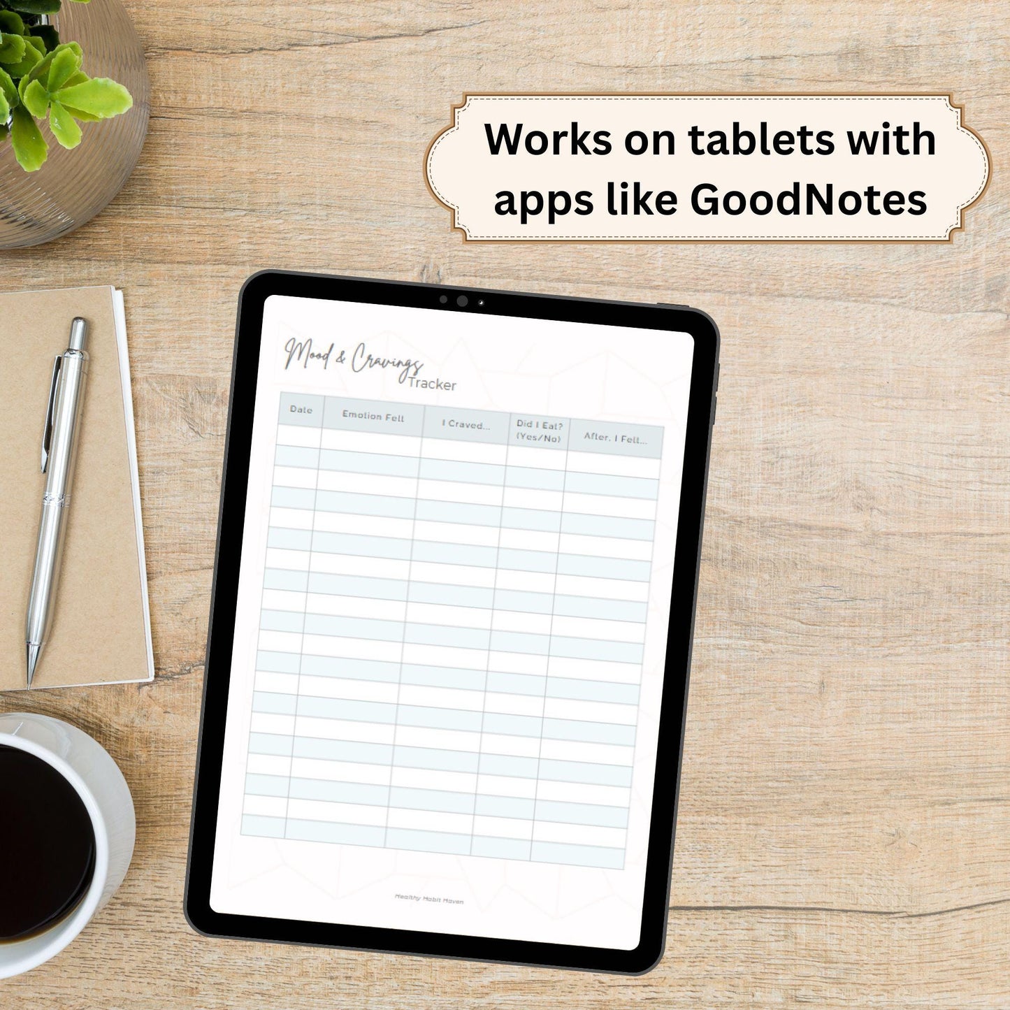 Wellness Tracker Printables – 5-Page Weekly Reset Bundle for Mood, Movement & Self-Care