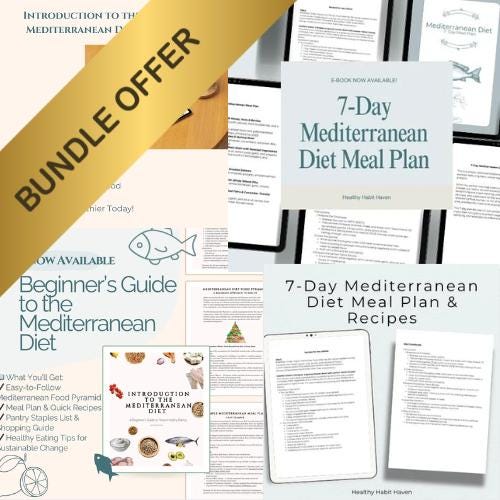 Mediterranean Diet Starter Bundle: Your Guide & 7-Day Meal Plan