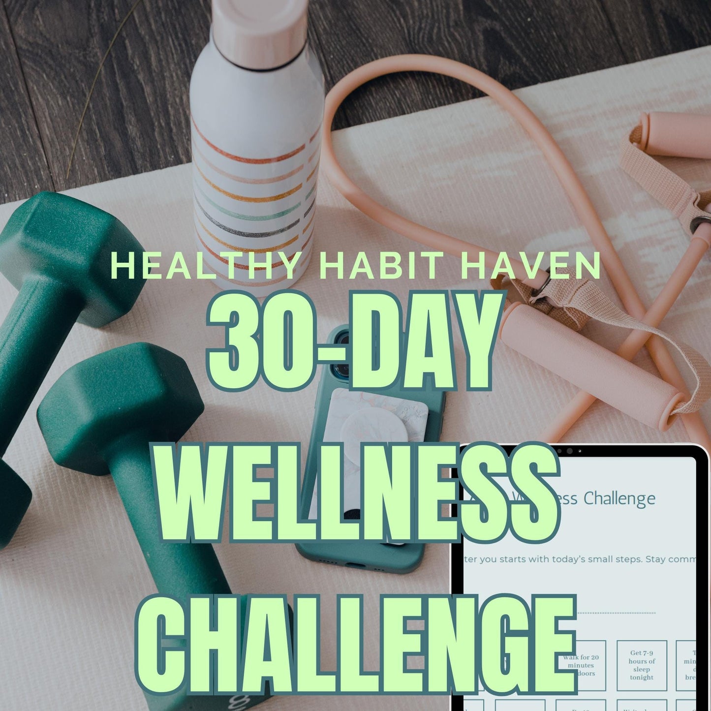 30-Day Wellness Challenge: Self-Care Habit Tracker (Printable PDF)